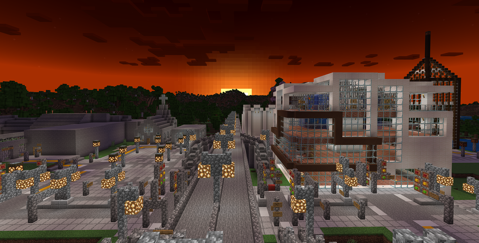 A sunset from the I-90 highway in southern Mine Falls.